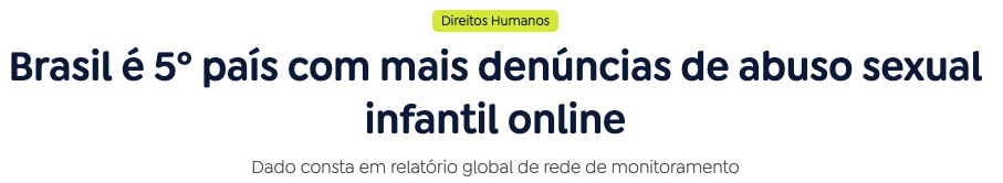 Depoimento sobre o programa Escudo Digital